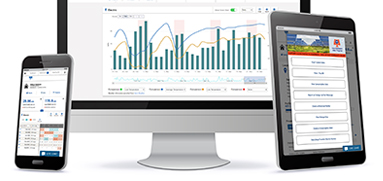 customer portal shown on various devices