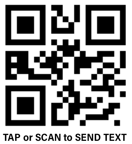 Report an outage by text message or scan QR code