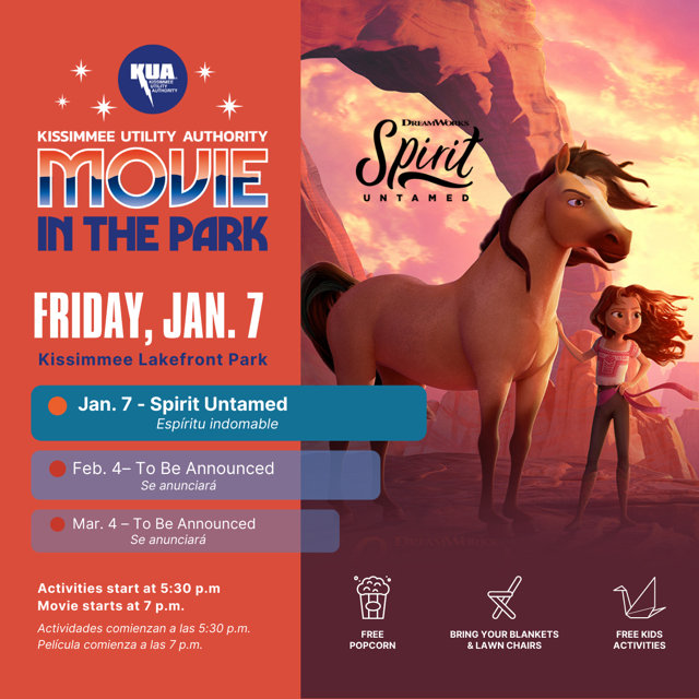 KUA to host free Movie in the Park featuring ‘Spirit Untamed’
