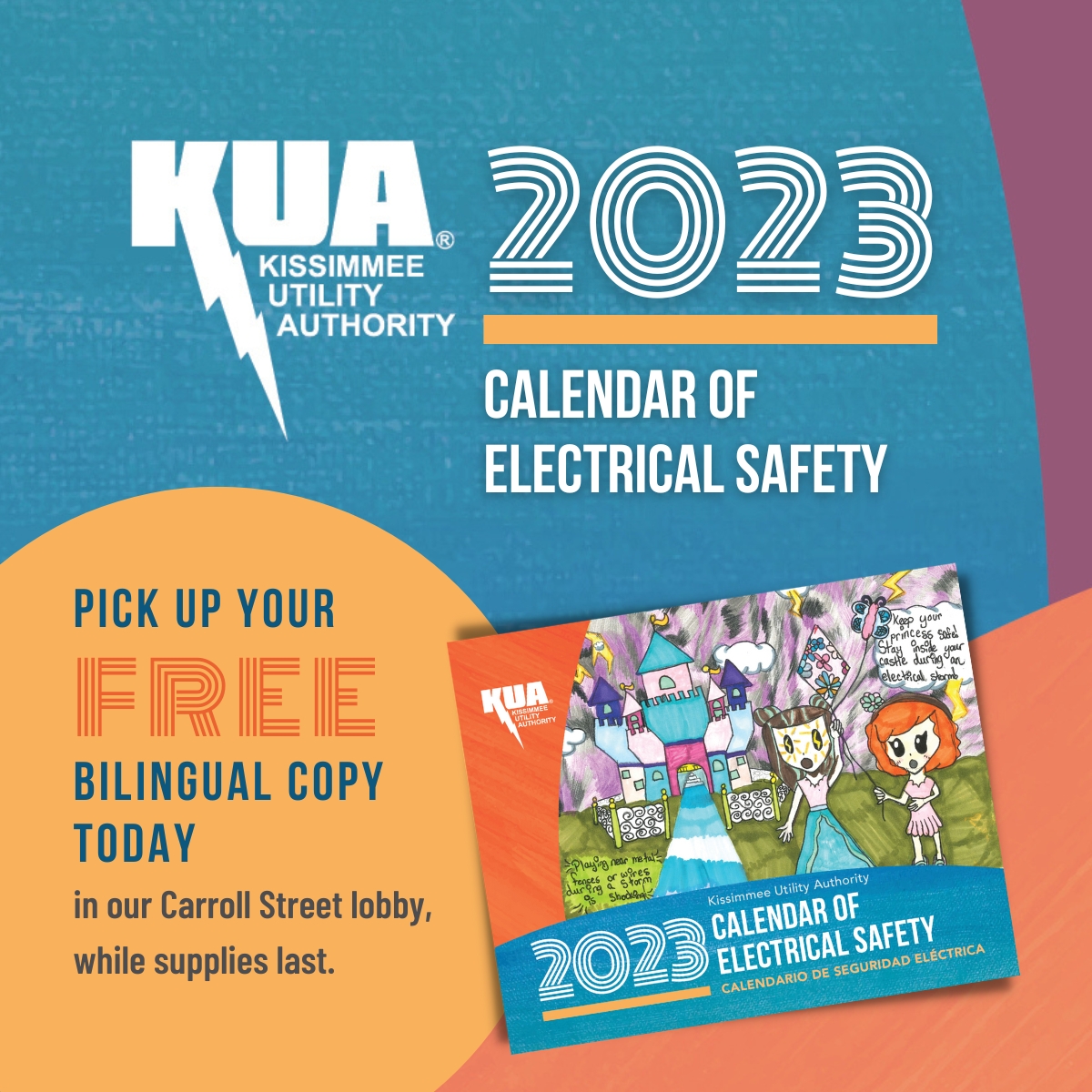 KUA Releases 2023 Calendar of Electrical Safety Kissimmee Utility