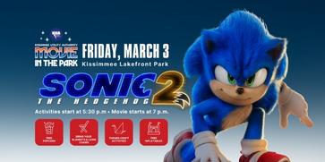 KUA Movie in the Park presenting the movie Sonic 2