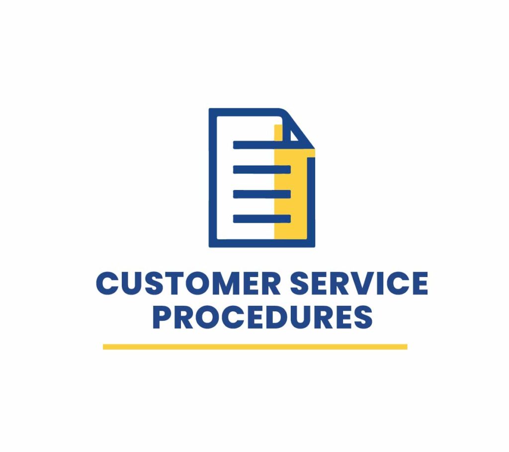 Click here to request customer service procedures