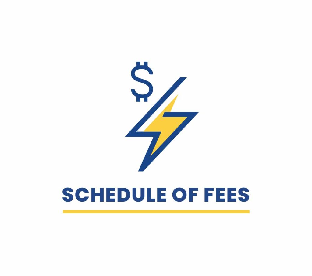 Schedule of Fees