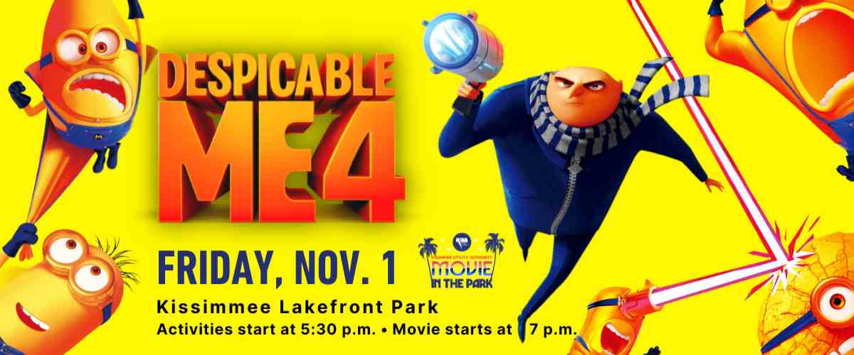 KUA to host free Movie in the Park Featuring ‘Despicable Me 4’